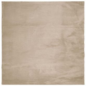 vidaXL Alfombra De Pelo Corto Suave Lavable Huarte Arena 200x200 Cm Vidaxl