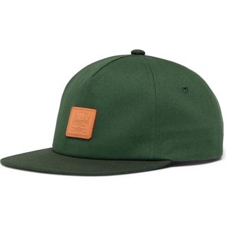 Herschel Scout Vintage Cotton Twill Baseball Cap in Dark Green/mountain View at Nordstrom
