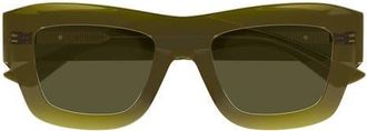 Bottega Veneta 50mm Square Sunglasses in Green at Nordstrom