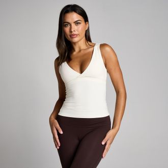 MyProtein MP Mujer Tempo Triangle Top - Vainilla - XS