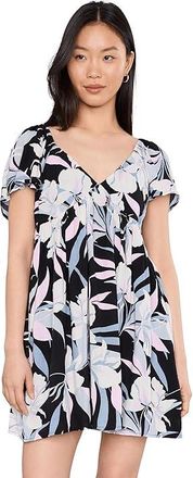 Salty Crew Dreamland Short Sleeve Dress Womens Dress Black : XS, Viscose