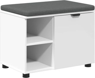 vidaXL Banco De Entrada 60 X 38 X 46 Cm Madera Ingenierizada Y Tela Vidaxl