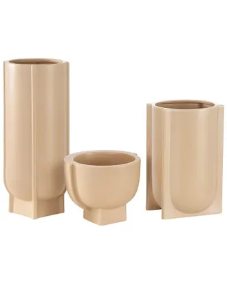 Safavieh Set Of 3 Monaco Ceramic Matte Vases