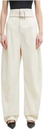 Sportmax Glauco Jeans - Dames - Jeans - Beige - Maat: 2XL Katoen