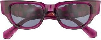 Valentino 51mm Gradient Polarized Cat Eye Sunglasses in Purple Purple Grey at Nordstrom Rack