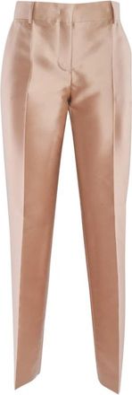 Alberta Ferretti Pantalone - Dames - Straight fit broeken - Beige - M - Broeken
