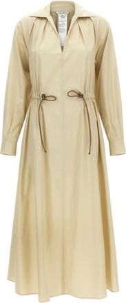 Max Mara Mxm Pedaggi Jurk - Dames - Jas met riem - Beige - XS - Katoen - Jassen