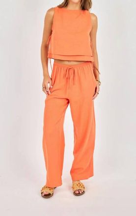 Sadie & Sage Good Days Pants In Orange