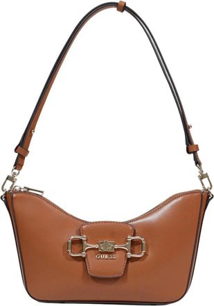 Guess Janie Convertible Schoudertas - Dames - Schoudertassen - Bruin - ONE Size - Tassen