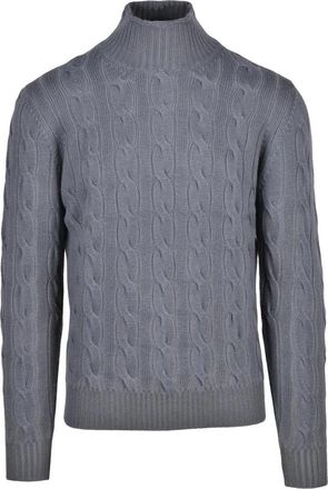 KANGRA Maglione Intrecciato - Heren - Coltruien - Grijs - S - Wol - Truien & Vesten