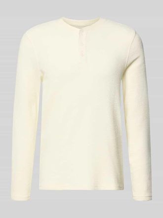 Mc Neal Regular Fit Longsleeve mit Knopfleiste in Ecru, Gr&ouml;&szlig;e XXXL