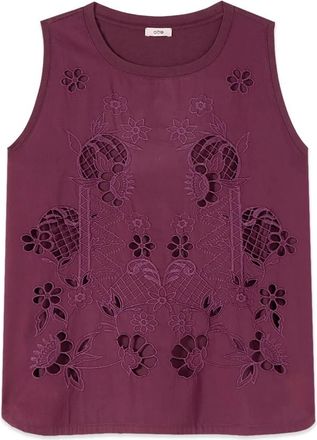 Oltre Sleeveless Tops - Dames - Tops zonder mouwen - Paars - S - Tops