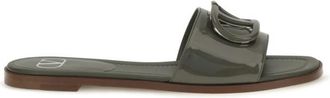 Valentino Garavani Green Logo Sandals