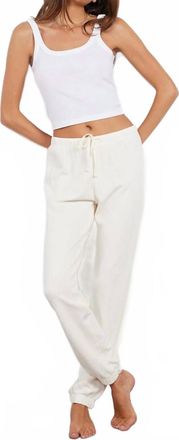 bobi Drawcord Jogger In Pearl