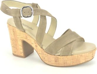 Nero Giardini High Heel Sandalen - Dames - Sandalen met hakken - Grijs - 35 EU - Leer - Schoenen