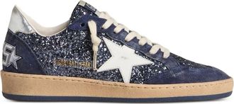 Golden Goose Sneakers Ball Star con glitter - Blu