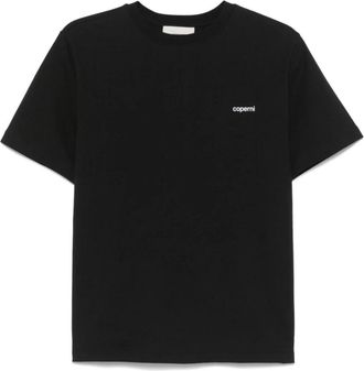 Coperni T-shirt met ronde hals - Dames - T-shirts - Zwart - XS - Katoen - Tops