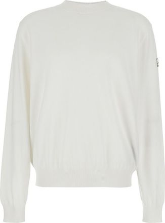 Moncler White Crew Neck Sweater