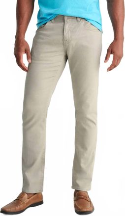 Johnnie-O Hugo Slim Straight Pant In Light Khaki
