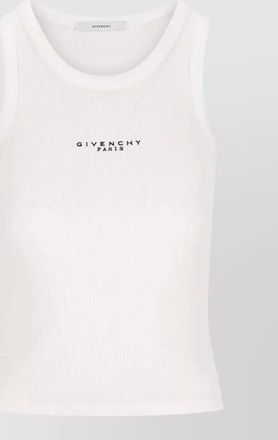 Givenchy ribbed knit stretch tank crew neck