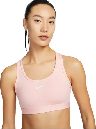 Nike (WMNS) Nike Swoosh Medium Support Padded Sports Bra Asia Sizing Pink DX6822-608