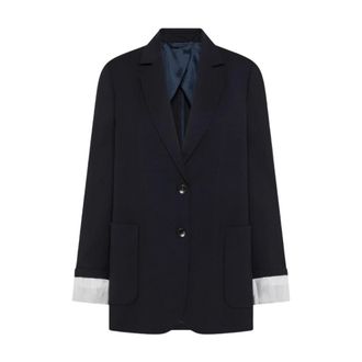 Seventy Blazers, female, Blue, Size: XS Single-breasted Blazer