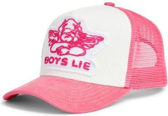 Boys Lie Aura Trucker Hat in Pink at Nordstrom