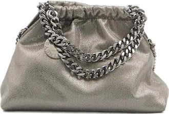 Stella McCartney Drawstring Shoulder Bag In Grey