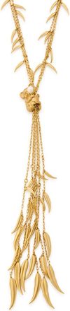 Zimmermann Mira Lariat 16kt Gold-plated Necklace - One Size