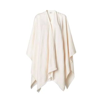 Fendi Jassen, Dames, Beige, ONE Size, Wol, Wool Blend Cape