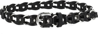 Isabel Marant Black Chain Detail Logo Belt