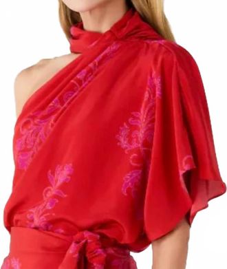 Juan de Dios Chiminango Crepe Blouse In Fuchsia