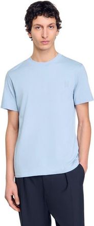 Sandro Cotton T-shirt in Blue Sky at Nordstrom, Size Xx-Large