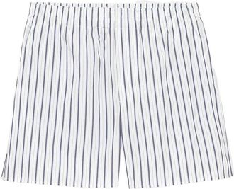 Ami Elastische Shorts - Dames - Bermuda - Blauw - S - Katoen - Korte Broeken