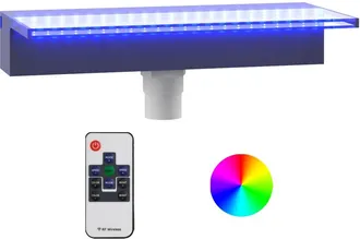 vidaXL Fuente Cascada Con Led Rgb Acr&iacute;lico 45 Cm Vidaxl