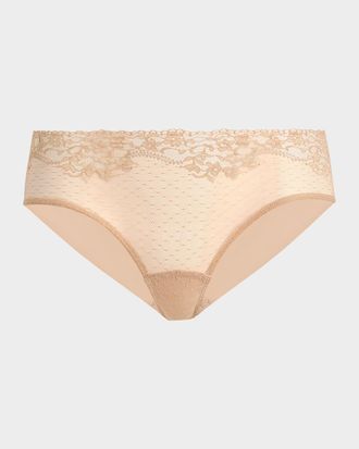 Commando Double Take Lace-Front Microfiber Bikini Briefs