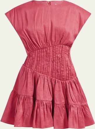 Aje Ecliptica Tiered Mini Dress