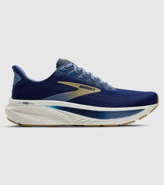 Brooks Mens Ghost 17 Shoes In Beacon Blue/midnight/starfish