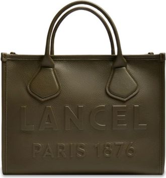 Lancel Tassen, Dames, Groen, ONE Size, Leer, Jour M Zip Tote