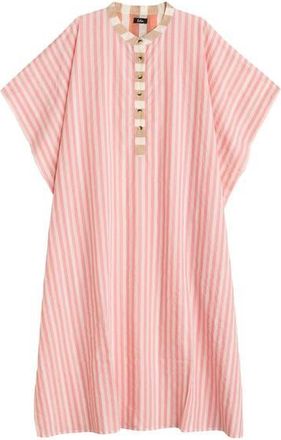 Echo Cassis Henley Caftan in Beach Pink at Nordstrom, Size X-Small