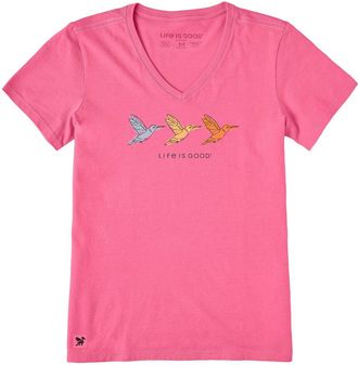 Life is good Crusher V-Neck T-Shirt