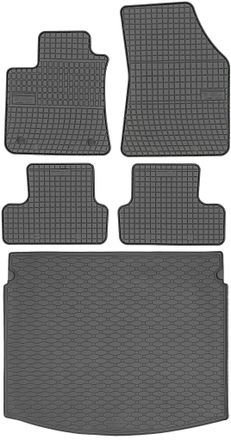 OEM Renault Megane Iv Estate Desde Septiembre De 2016 Hasta 2024. Juego De Alfombrillas De Goma Para Coche Y Alfombrilla Para Maletero