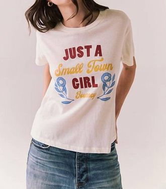 Chaser Small Town Girl Journey Tee In Starry White