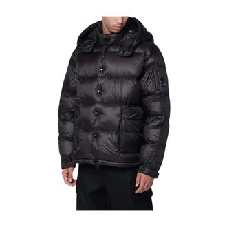 C.P. Company Winter Jackets, male, Black, Size: M Black Lightweight Jacket