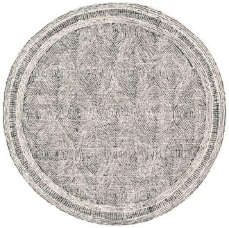 Safavieh Alfombra lana marfil/carbon 183 x 183 cm