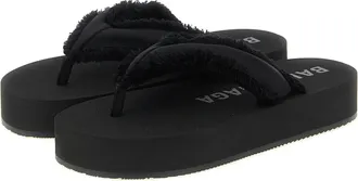 Balenciaga Womens Black Viscose Slides Shoe