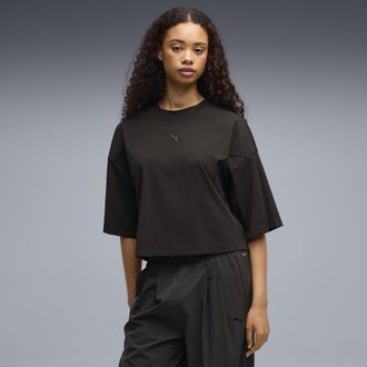Puma T-shirt oversize da donna PUMATECH SENSE, Abbigliamento, Nero, XL