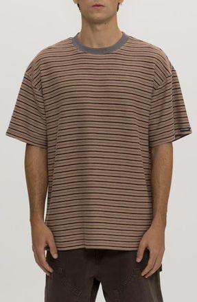 Maui and Sons Texture Stripe T-Shirt in Sand at Nordstrom, Size X-Large