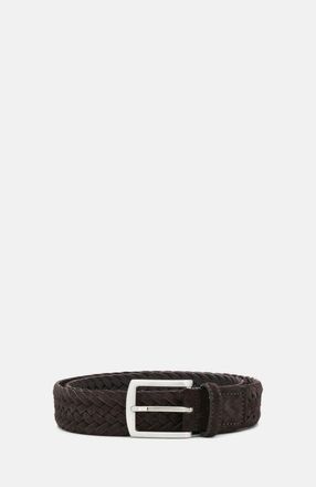 Scarosso Braided Belts in Brown Suede at Nordstrom, Size 115