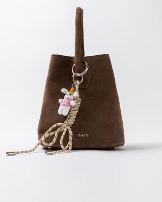 D.A.T.E. paniere bag suede taupe